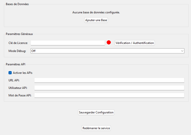 Interface de configuration de FolloYou