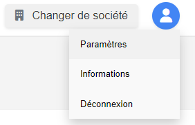 Selection des paramètres dans le profil utilisateur